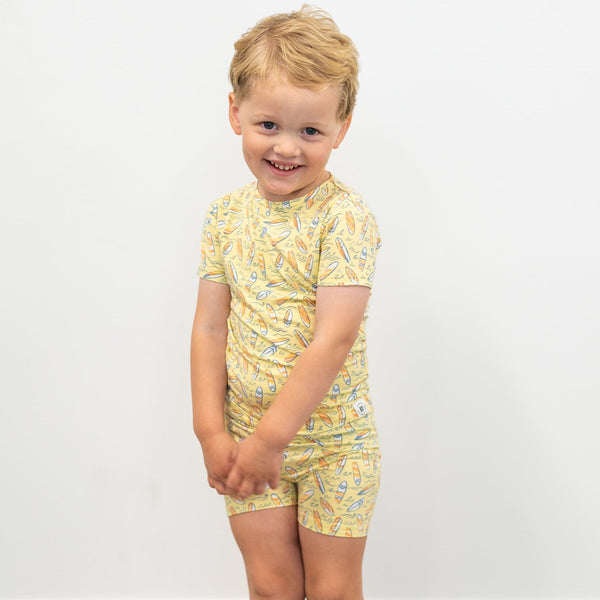 surfboard-waves-summer-pajama-set Sweet Bamboo - Sophia's StyleSummer Pajama-1